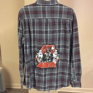 Unisex Faded Glory Flannel Button Down - Size L